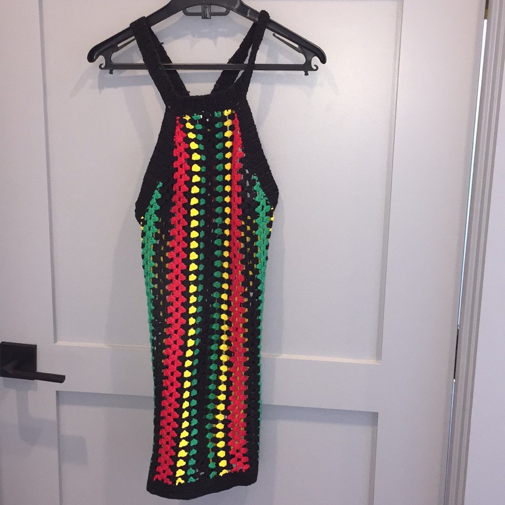 Superdown Jamaican print dress